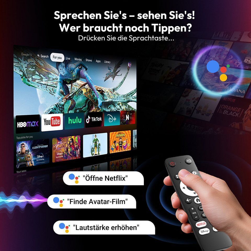 XGODY N6 Pro Beamer 4K Mit Netflix Zertifizierung(Autofokus) UHD-Beamer (25000 l