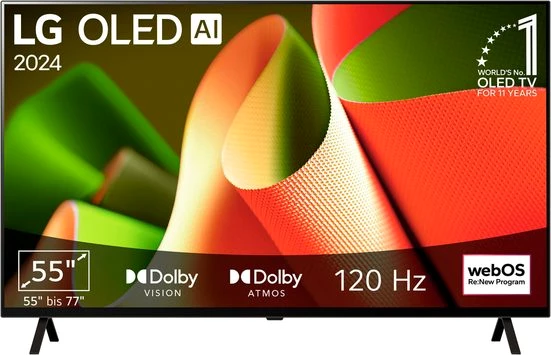 LG OLED55B42LA OLED-Fernseher (139 cm/55 Zoll, 4K Ultra HD, Smart-TV)
