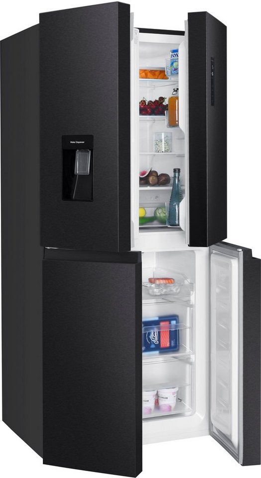 Hanseatic Multi Door HCDB18080DWDBI, 180 cm hoch, 79 cm breit, NoFrost, Wassersp