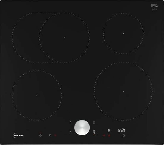 NEFF Induktions-Kochfeld von SCHOTT CERAN® N 90 T56FTF1L0, mit intuitiver Twist Pad® Bedienung