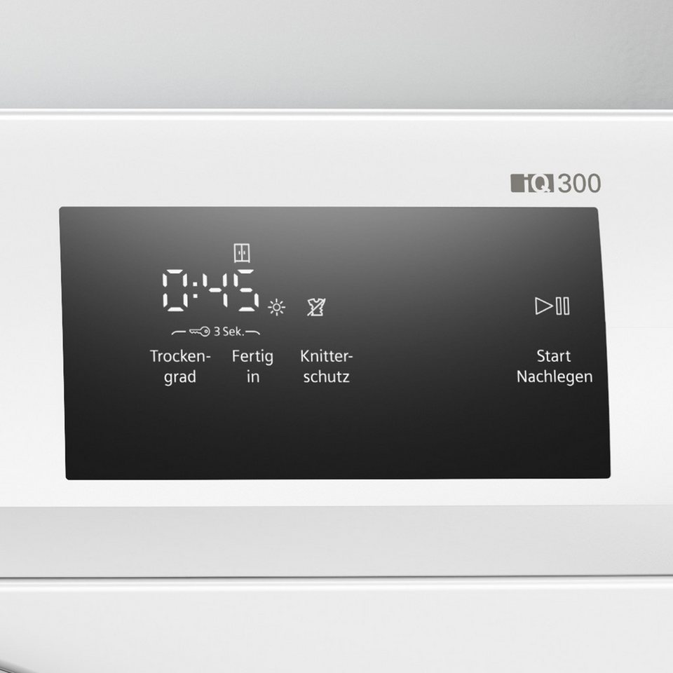 SIEMENS Wärmepumpentrockner iQ300 WT43H003, Kindersicherung, AutoDry, Outdoor-Pr