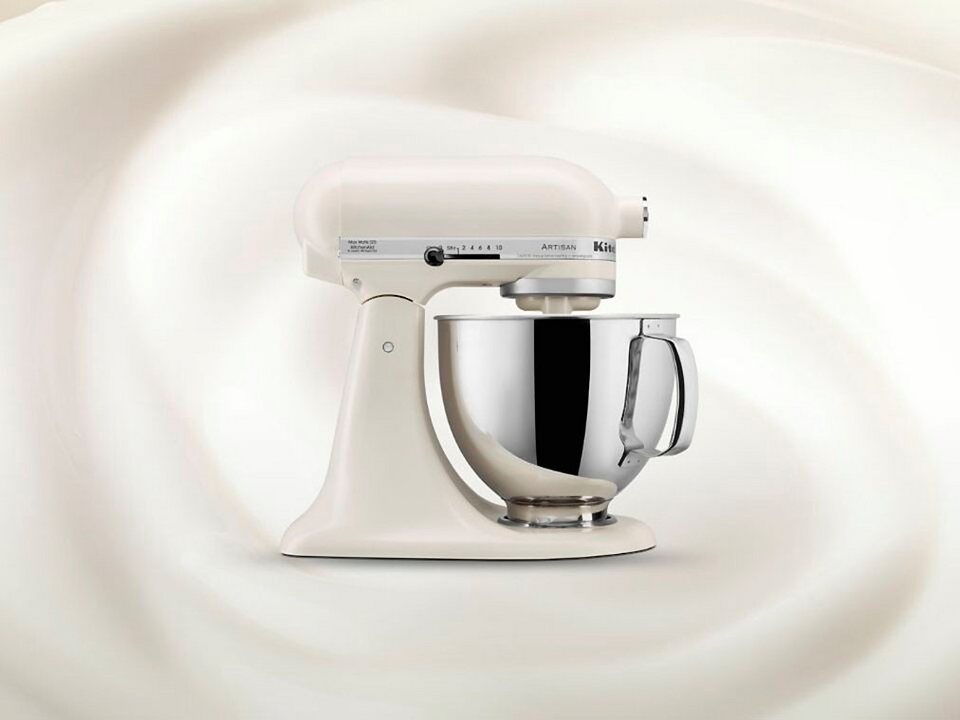 KitchenAid Küchenmaschine 5KSM125EPL+5KSM5GB+5KSMFGCA, 300 W, 4,8 l Schüssel, Se