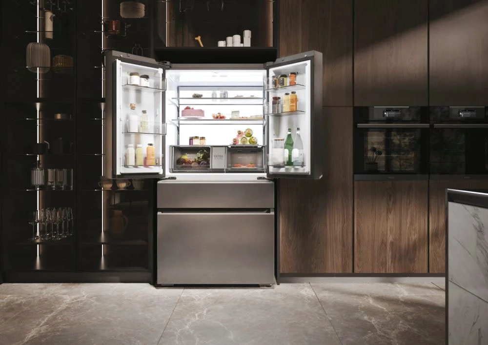 Haier French Door FD 90 SERIES 7 PRO HFW7918ENMP, 177,5 cm hoch, 90,8 cm breit, 178 cm hoch