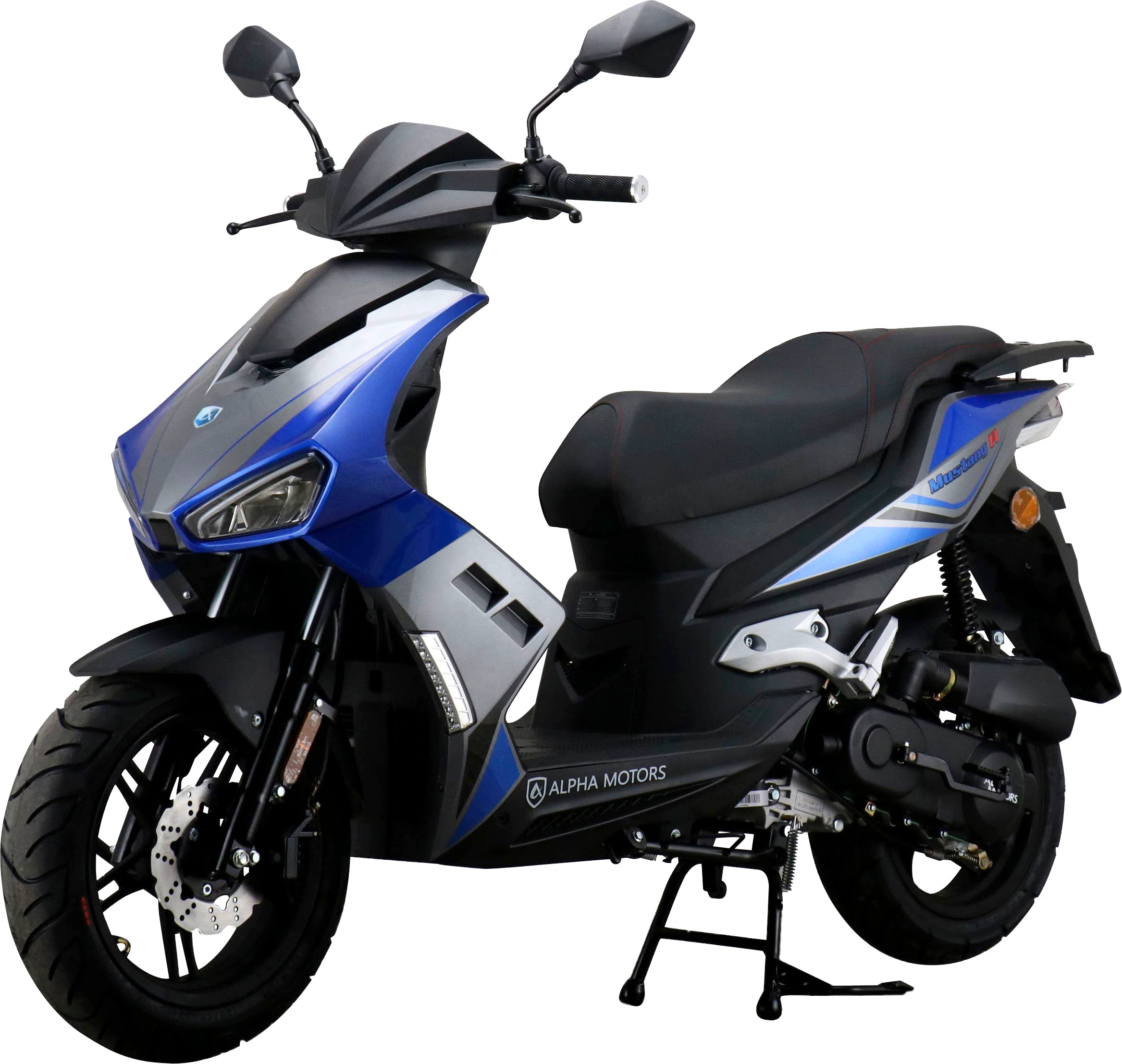 ALPHA MOTORS Motorroller Mustang FI 50 ccm, 45 km/h, Euro 5, mit USB-Anschluss und Lenkerschloss