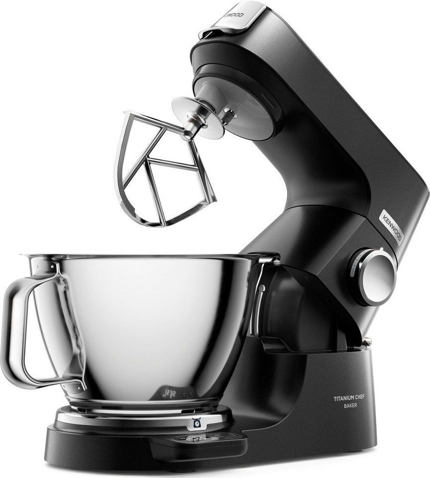 KENWOOD Küchenmaschine Titanium Chef Baker KVC85.004BK, 1200 W, 5 l Schüssel