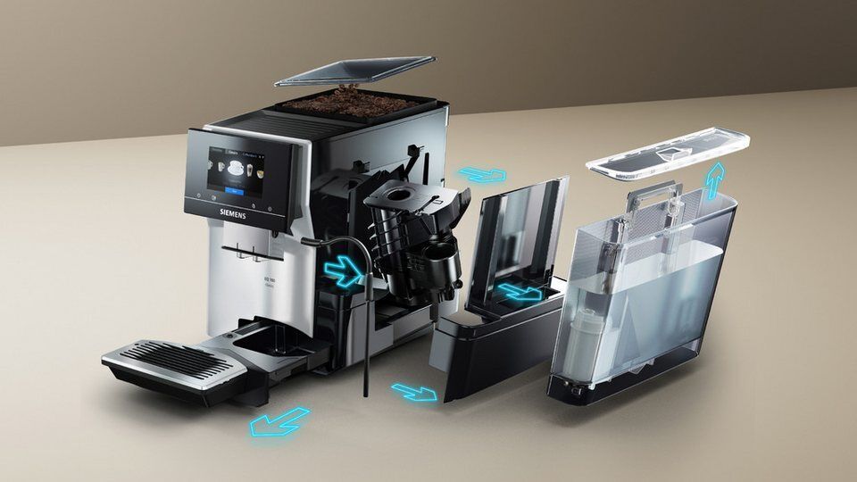 SIEMENS Kaffeevollautomat EQ700 classic TP715D47, Cold Brew, intuitives 5" TFT-D
