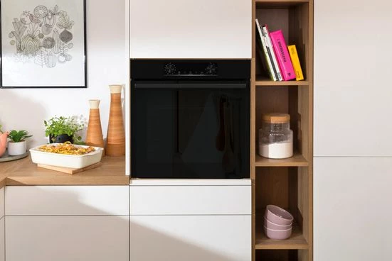 GORENJE Backofen-Set JUMP SET PYRO/I, mit Teleskopauszug nachrüstbar, Pyrolyse-Selbstreinigung