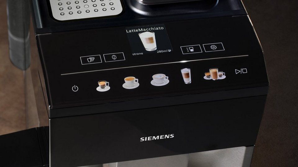 SIEMENS Kaffeevollautomat EQ500 integral TQ517D03, intuitives Farbdisplay, Doppe