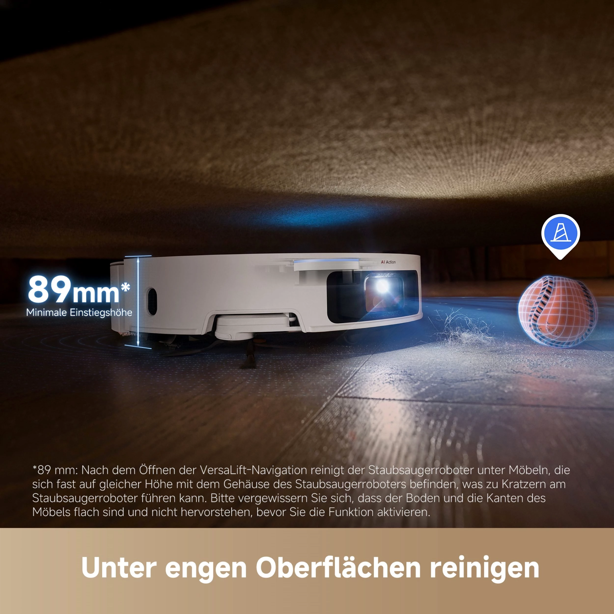Dreame Nass-Trocken-Saugroboter Dreame X50 Ultra Complete mit Wischfunktion, 20.000 Pa Saugkraft