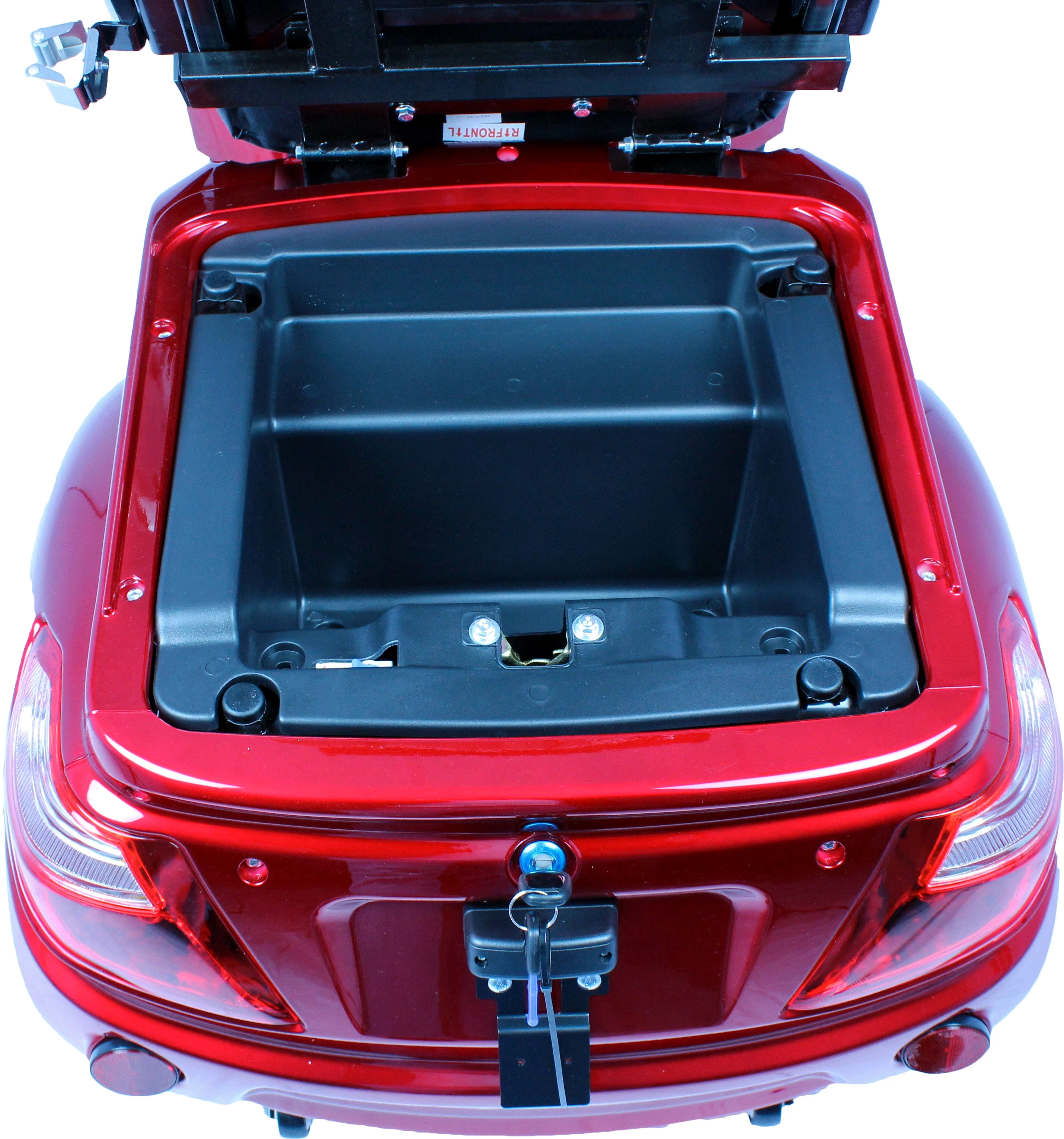 ECO ENGEL Elektromobil ELEKTROMOBIL ECO ENGEL 531 ROT 1000 WATT MOTOR 4 RAD 25 KM/H Topcase, 1000