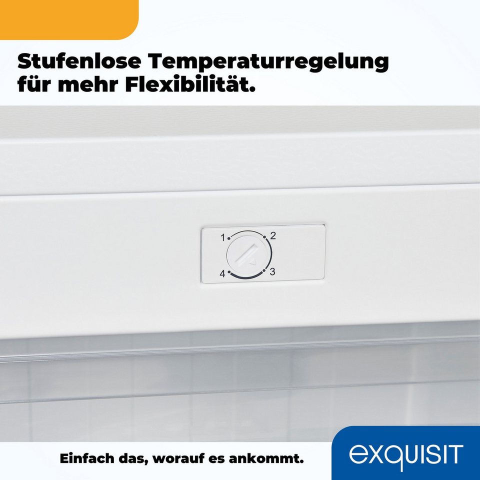 exquisit Gefrierschrank GS5111-330E weiss PV, 82.5 cm hoch, 45.3 cm breit, wechs