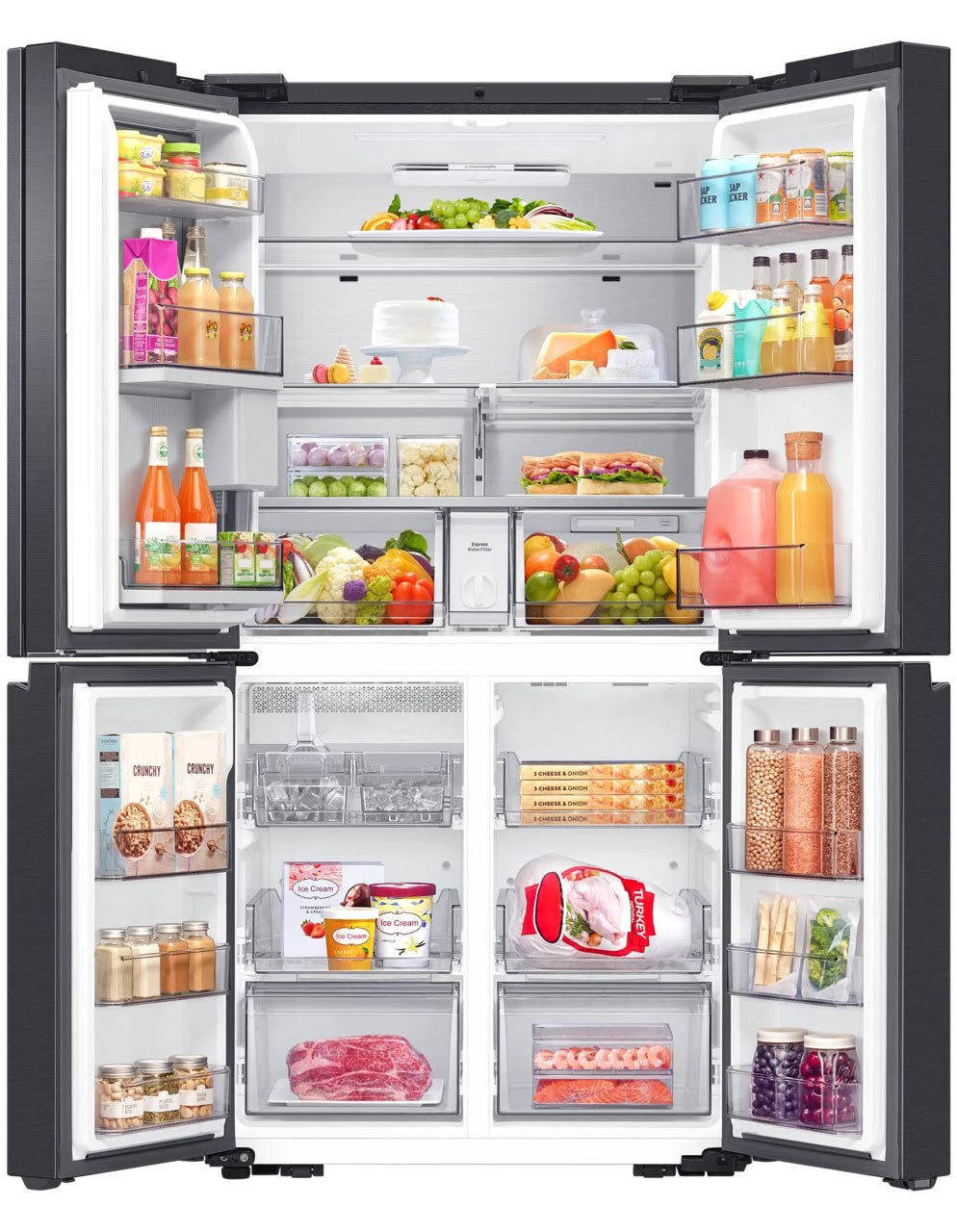 Samsung French Door RF65DG9H0EB1EF, 183 cm hoch, 91,2 cm breit