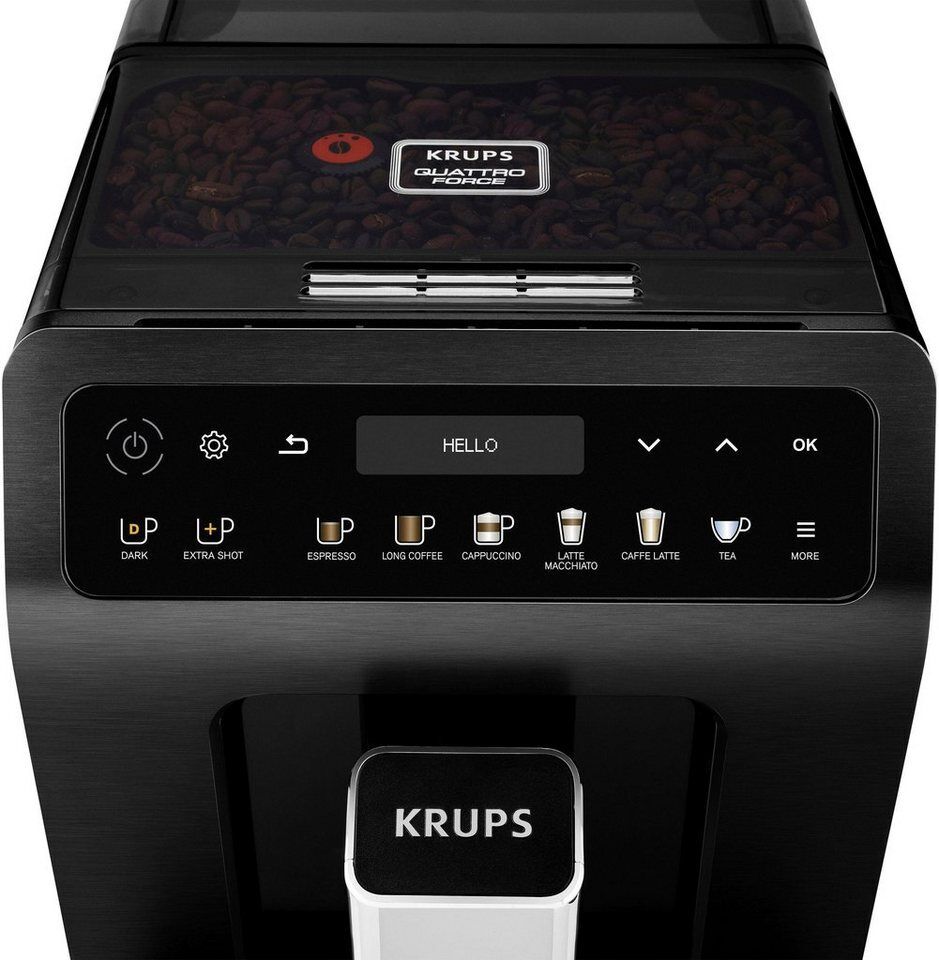 Krups Kaffeevollautomat EA8948 Evidence Plus, vielfältige Kaffee-Spezialitäten a