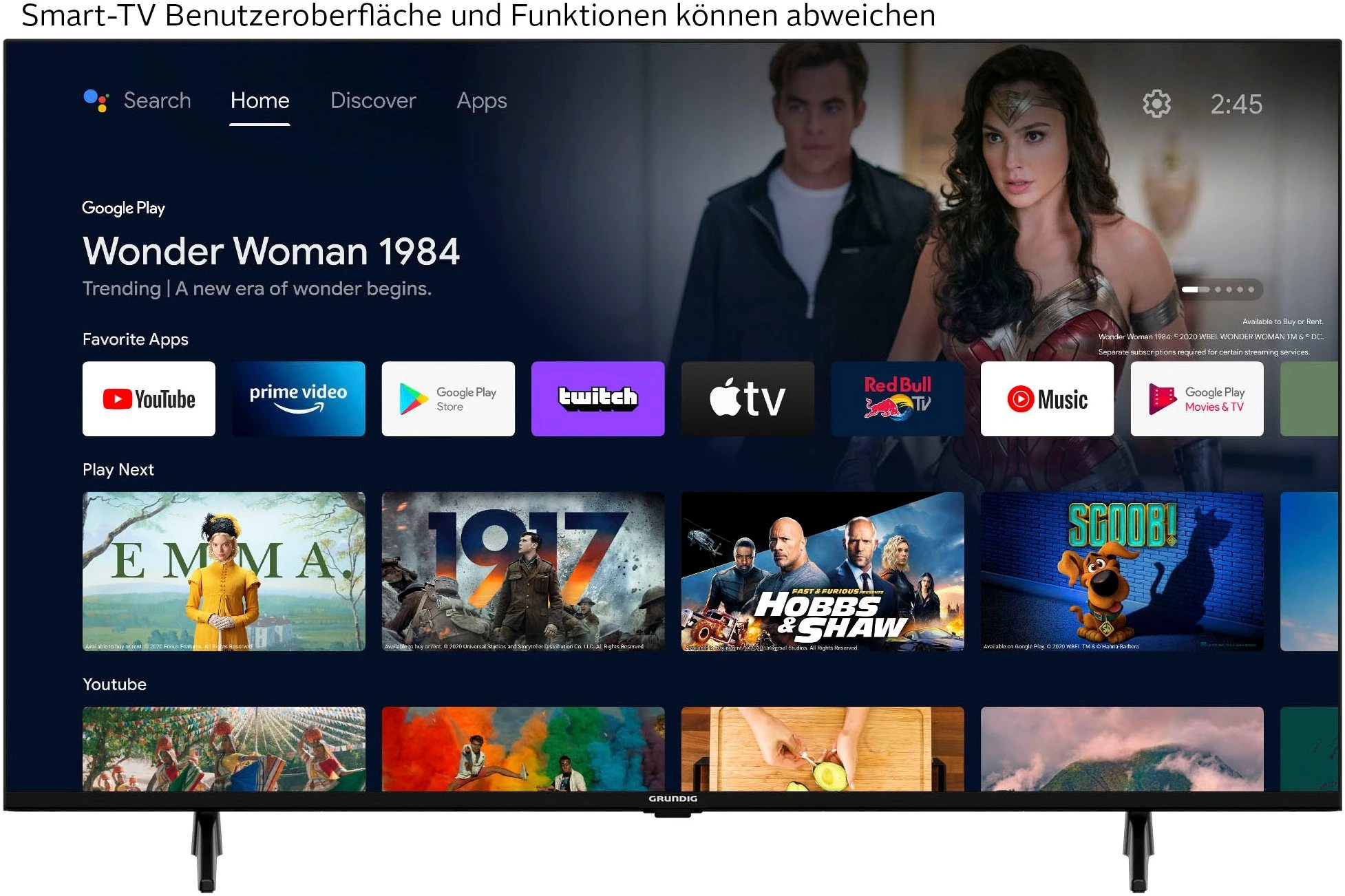 Grundig 75 VOE 73 AU9T00 LED-Fernseher (189 cm/75 Zoll, 4K Ultra HD, Android TV)