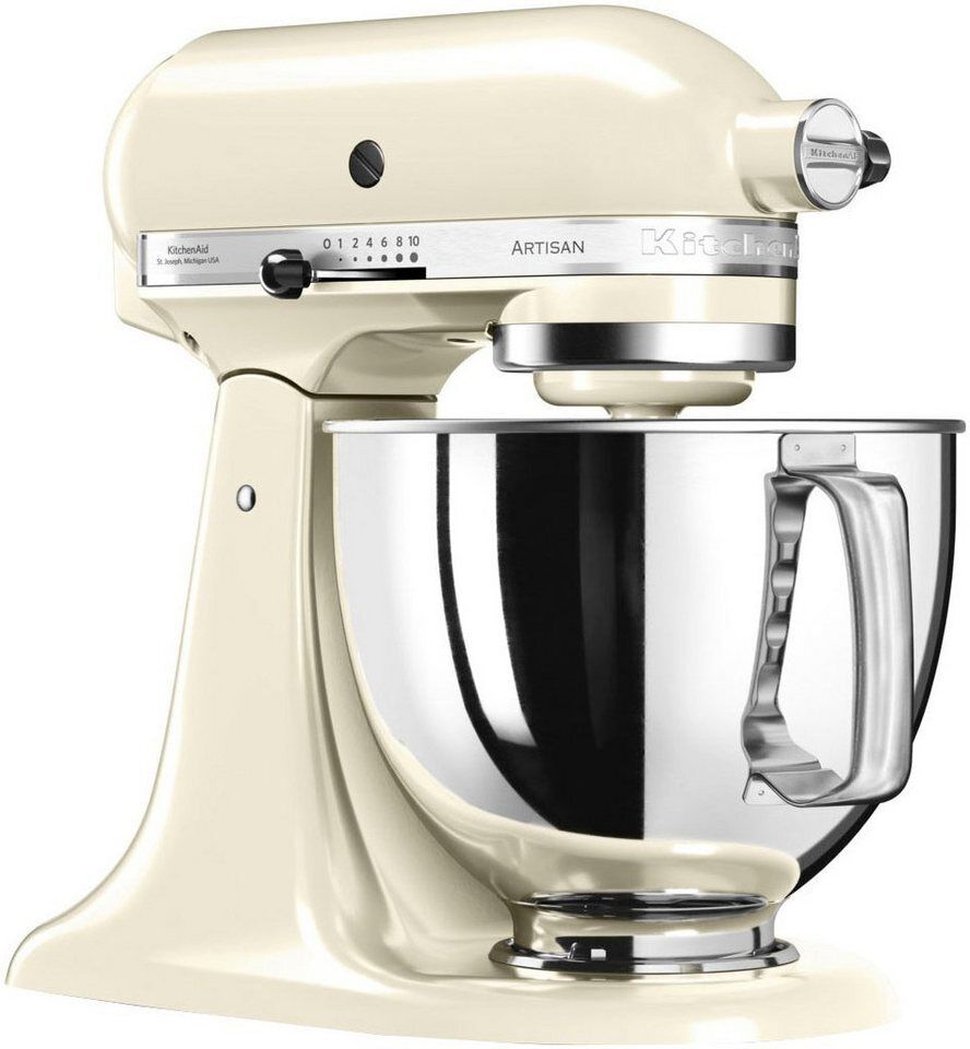 KitchenAid Küchenmaschine 5KSM125EAC, 300 W, 4,8 l Schüssel, Gratis Fleischwolf+