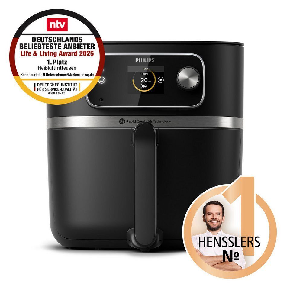 Philips Heißluftfritteuse HD9880/90 Airfryer XXL, 8,3 l, 2000 W, mit WiFi Konnek