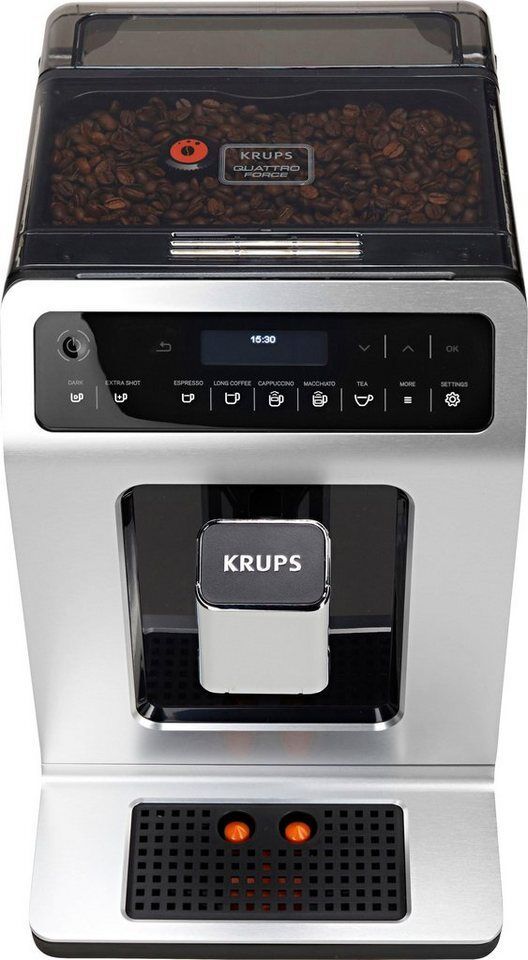 Krups Kaffeevollautomat EA891D Evidence, 12 Kaffee- und 3 Tee-Variationen, OLED-