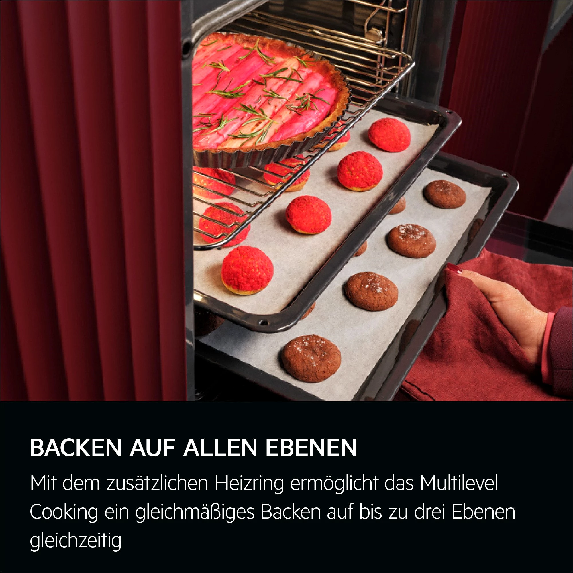 AEG Backofen-Set HH24BSM, Aqua Clean, Wasserdampfreinigung des Backofens, Grill