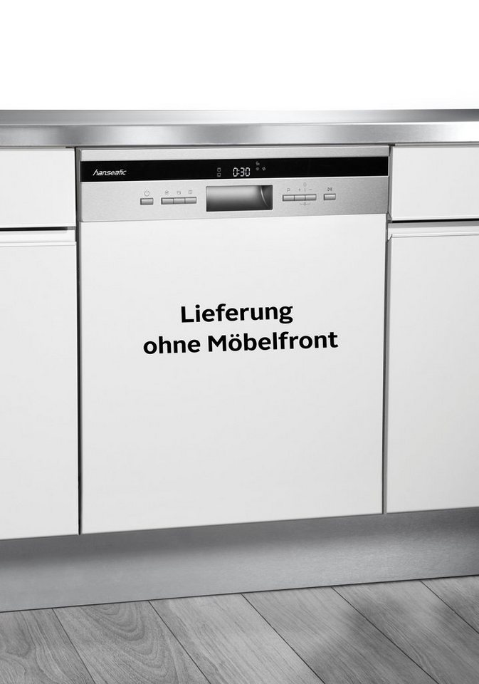 Hanseatic teilintegrierbarer Geschirrspüler HGTI6082C14T7735ES, 14 Maßgedecke, t