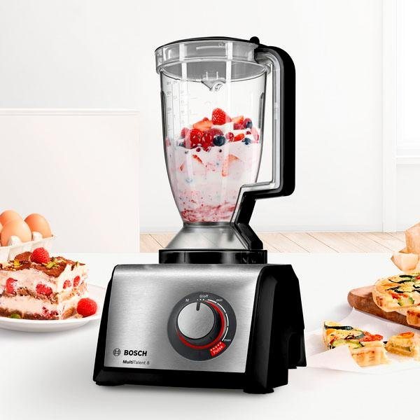 BOSCH Kompakt-Küchenmaschine MultiTalent 8 MC812M865, 1250 W, 3,9 l Schüssel, Mi
