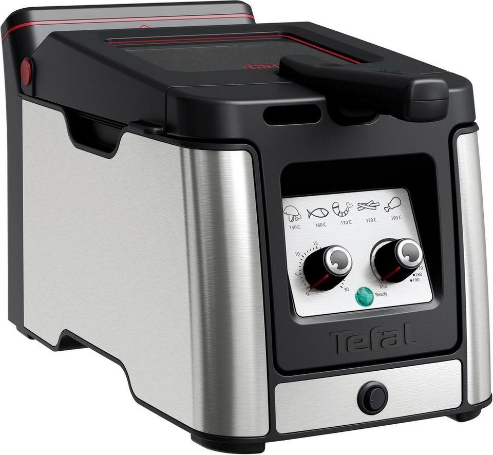 Tefal Fritteuse FR600D Clear Duo, 2000 W, aktives Filtersystem, Thermostat, Time