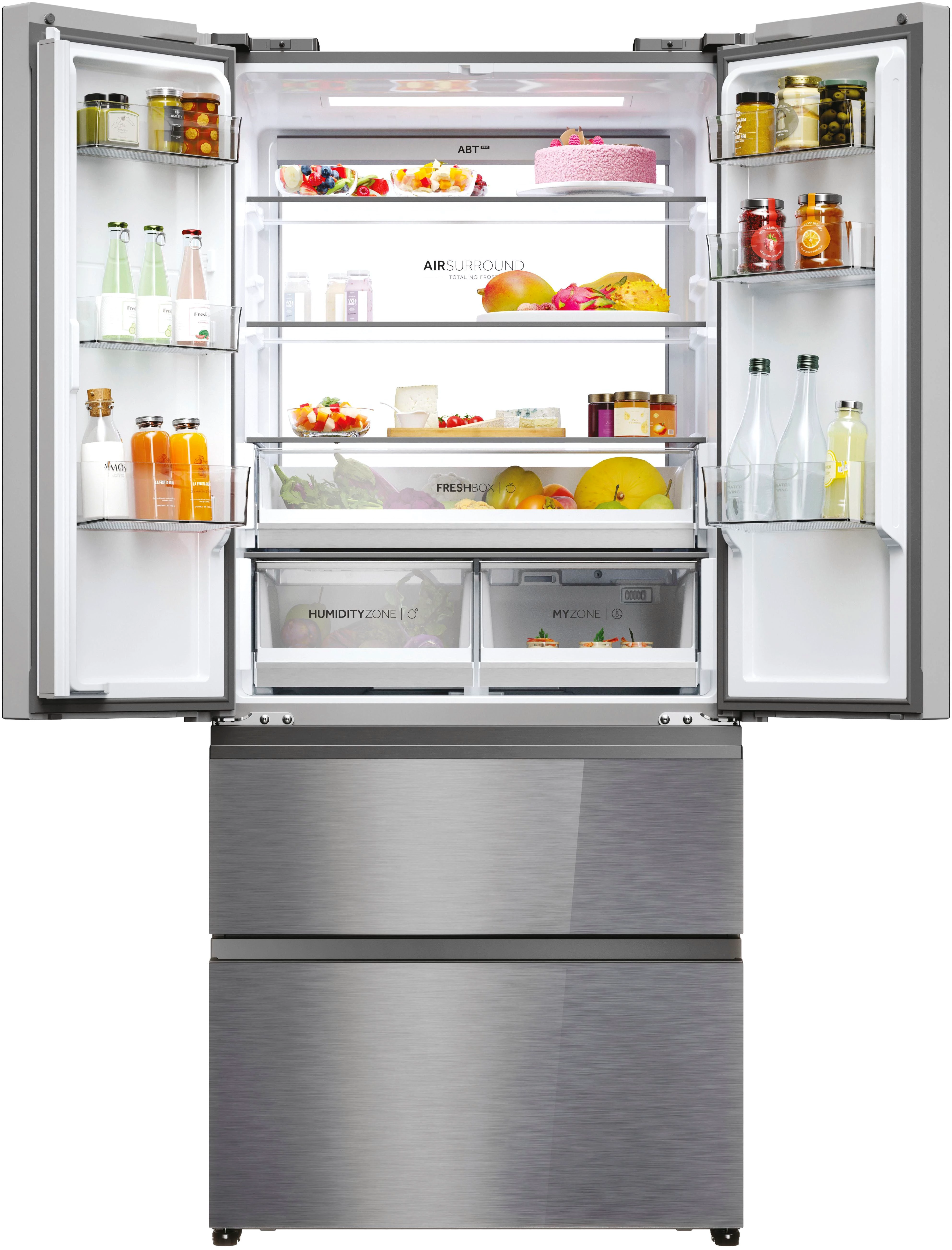 Haier French Door FD 90 SERIES 7 HFR7819ENGC, 190 cm hoch, 83 cm breit, 190 cm hoch, 83 cm breit