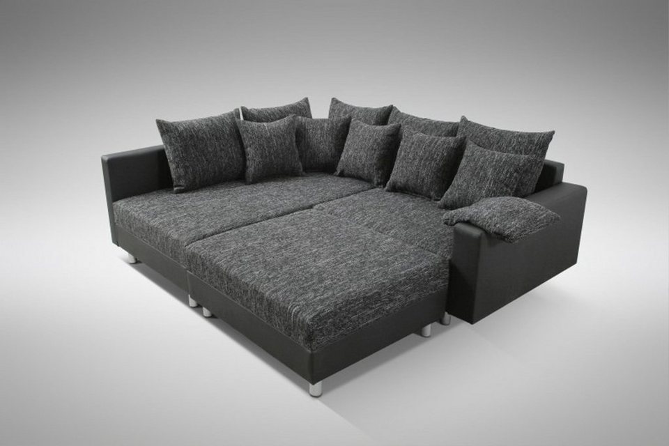 Küchen-Preisbombe Sofa Wohnlandschaft Couch Ecksofa Eckcouch schwarz Eckcouch Mi
