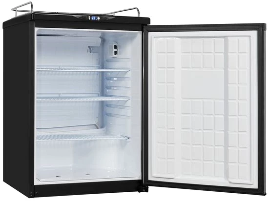 exquisit Getränkekühlschrank BK160-HE-300G inox, 100 cm hoch, 61,5 cm breit