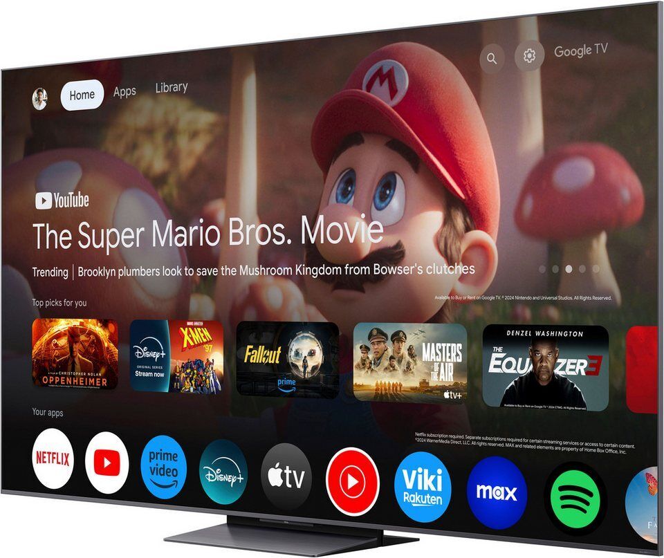 TCL 65Q8CX7 Mini-LED-Fernseher (164 cm/65 Zoll, 4K Ultra HD, Google TV, Smart-TV