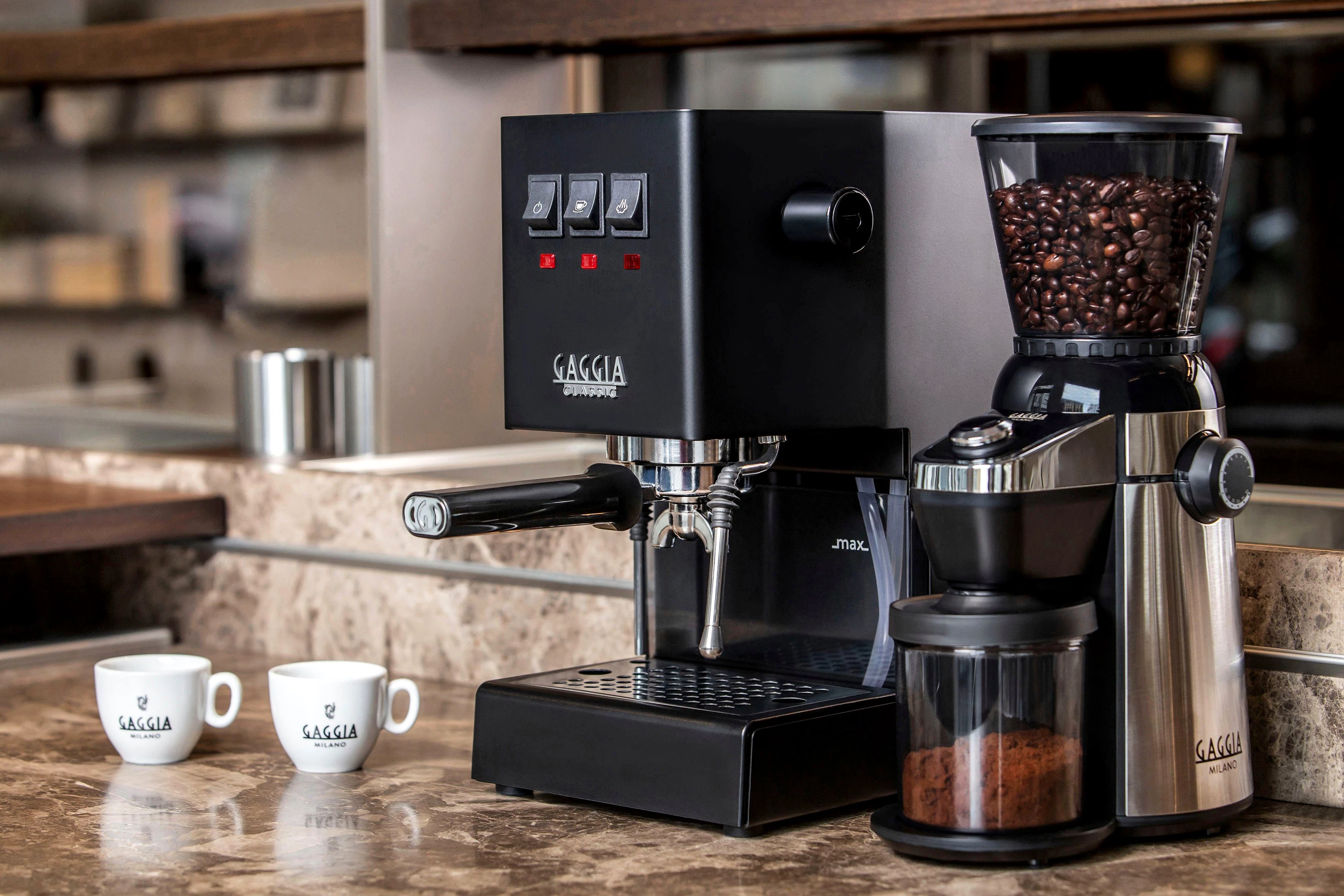 Gaggia Espressomaschine Classic Evo Thunder Black, Siebträger