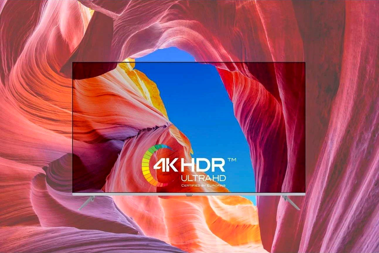 Telefunken D65V850M5CWHI LED-Fernseher (164 cm/65 Zoll, 4K Ultra HD, Smart-TV)