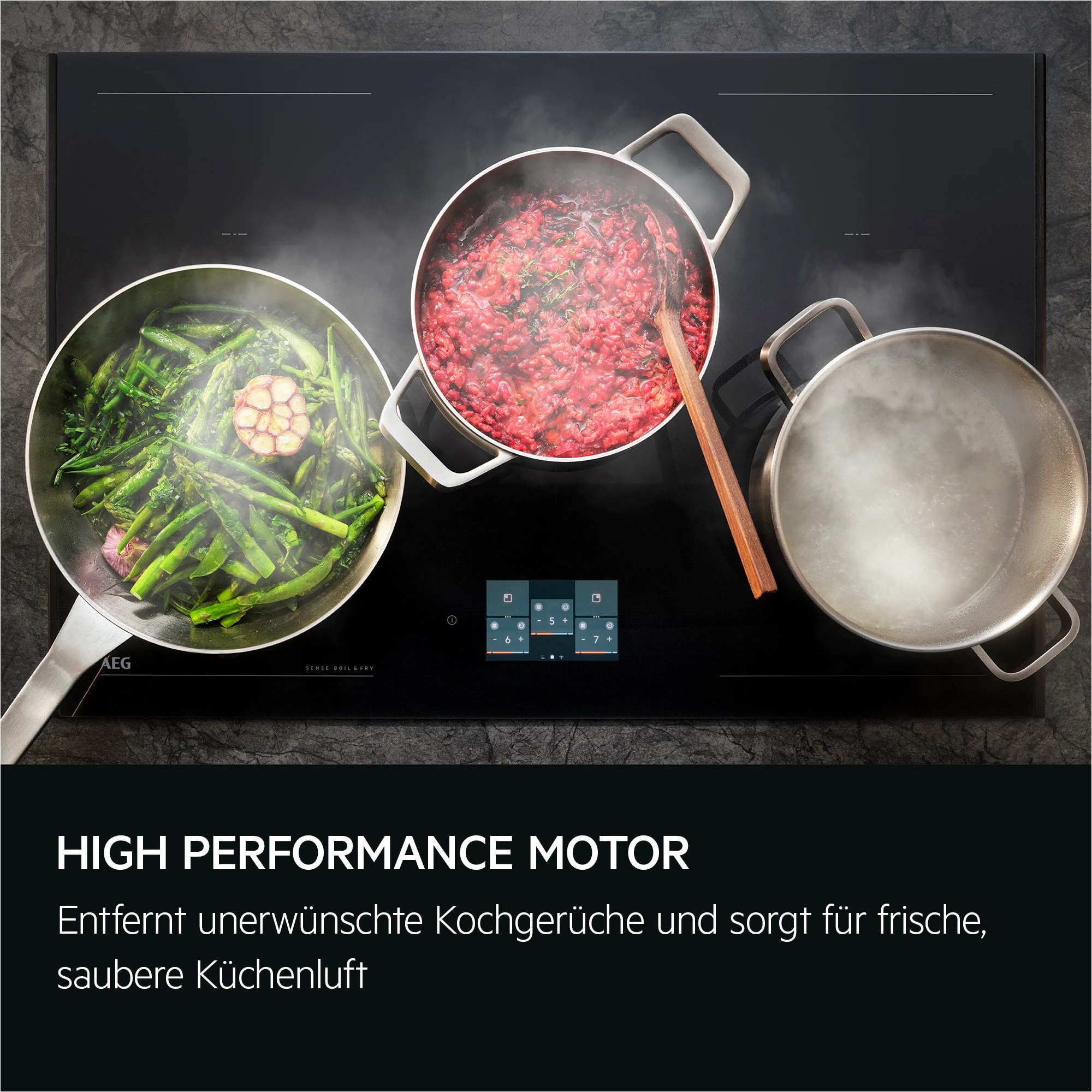 AEG Kopffreihaube GV77D61SL Serie 7000 GV77D61SL, mit Hob2Hood®