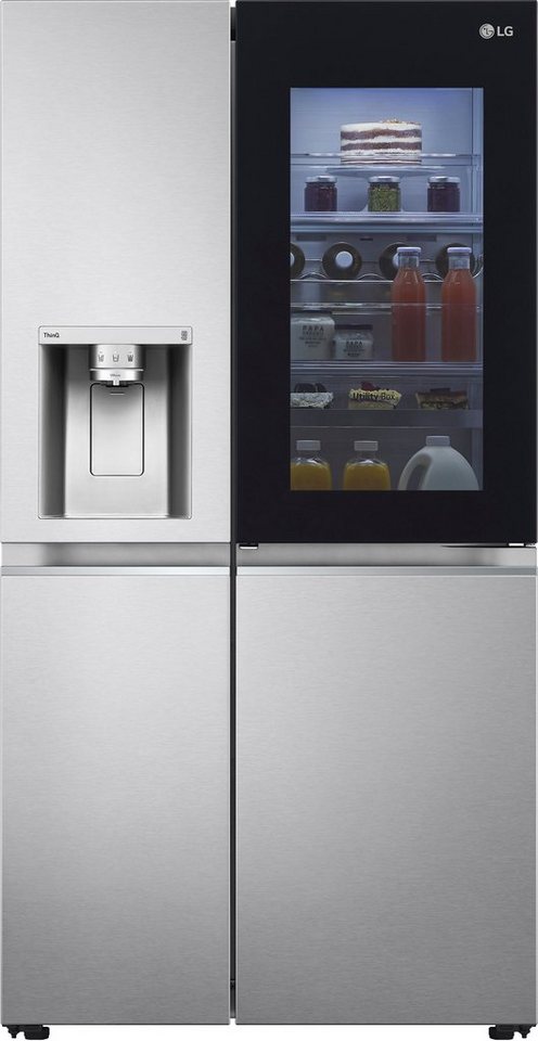 LG Side-by-Side GSXV90BSDE, 179 cm hoch, 91,3 cm breit, Craft Ice Bereiter, Inst