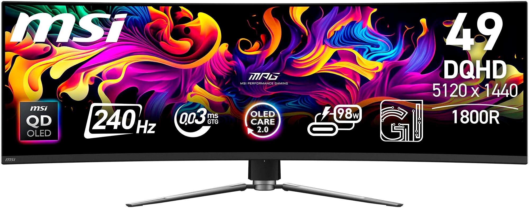 MSI MPG 491CQPX QD-OLED Curved-Gaming-Monitor