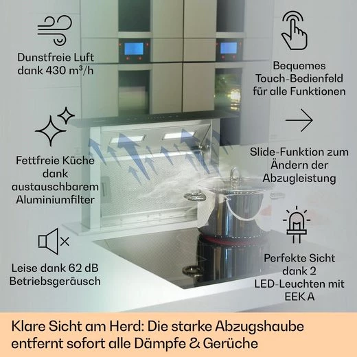 Klarstein Deckenhaube Royal Flush Serie TK15-RoyalFlush-60 Royal Flush
