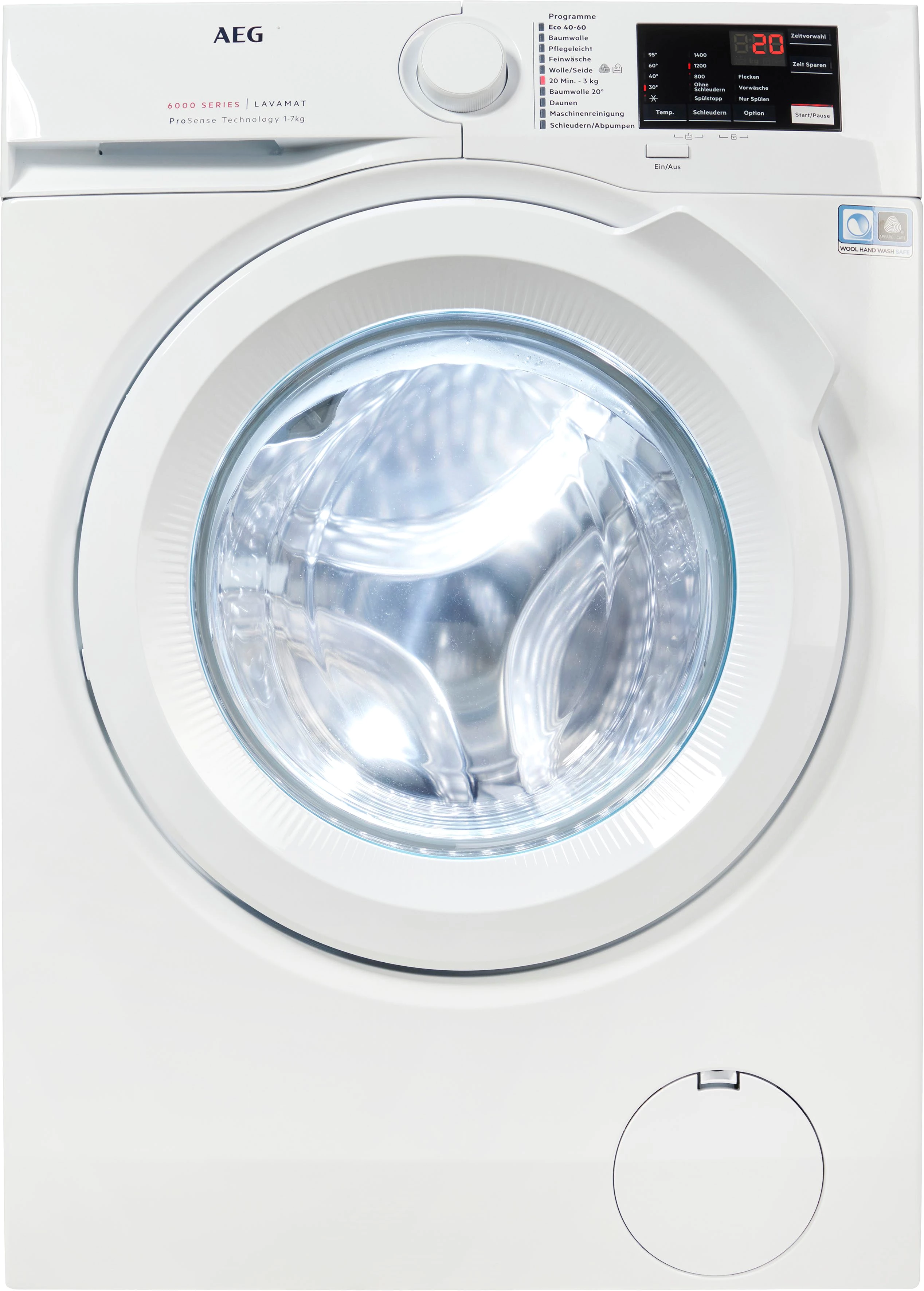 AEG Waschmaschine Serie 6000 L6FBG51470, 7 kg, 1400 U/min, ProSense Mengenautomatik