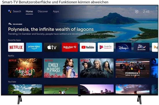 Philips 65PUS7009/12 LED-Fernseher (164 cm/65 Zoll, 4K Ultra HD, Smart-TV)