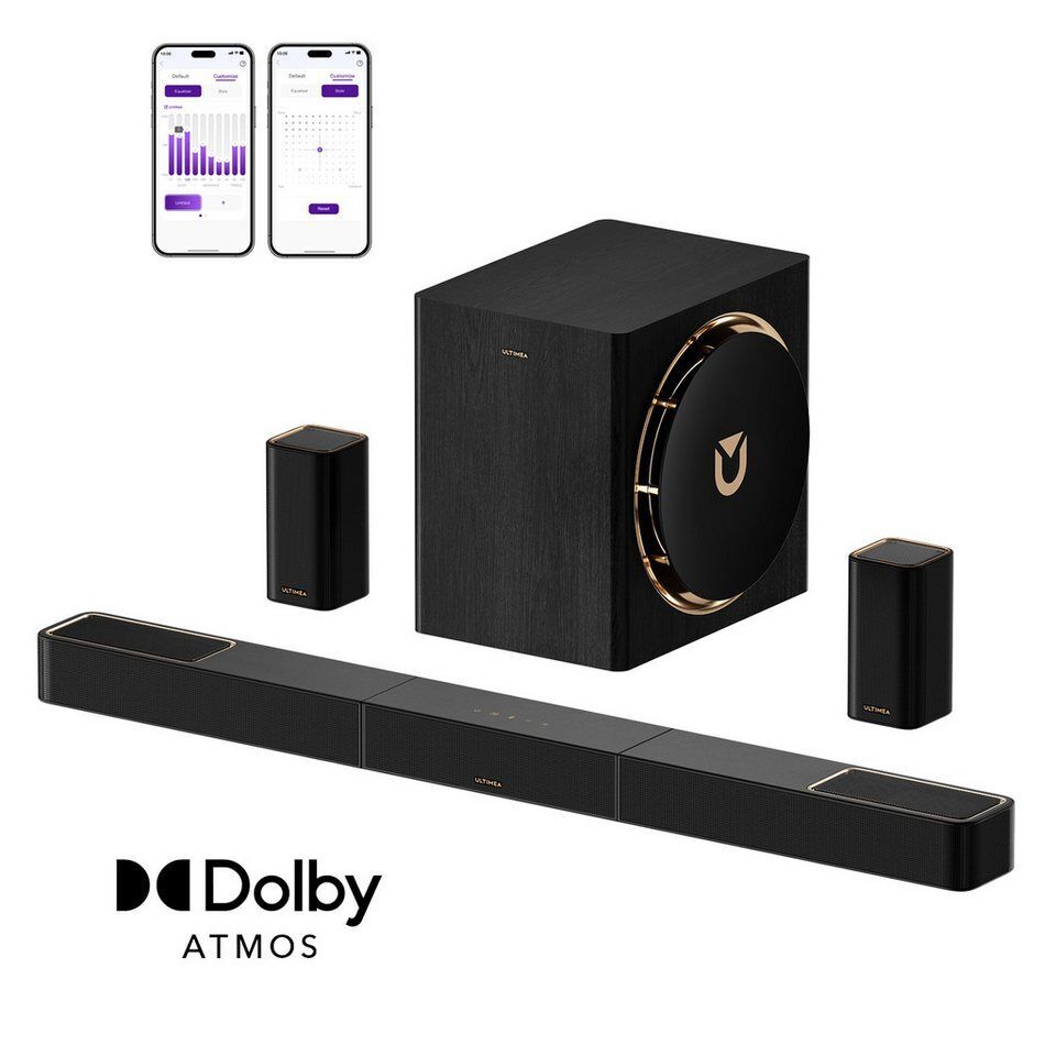 Ultimea Skywave X60 Soundbar 7.1.4-Kanal Dolby Atmos (840 W, 360° SurroundX Audi