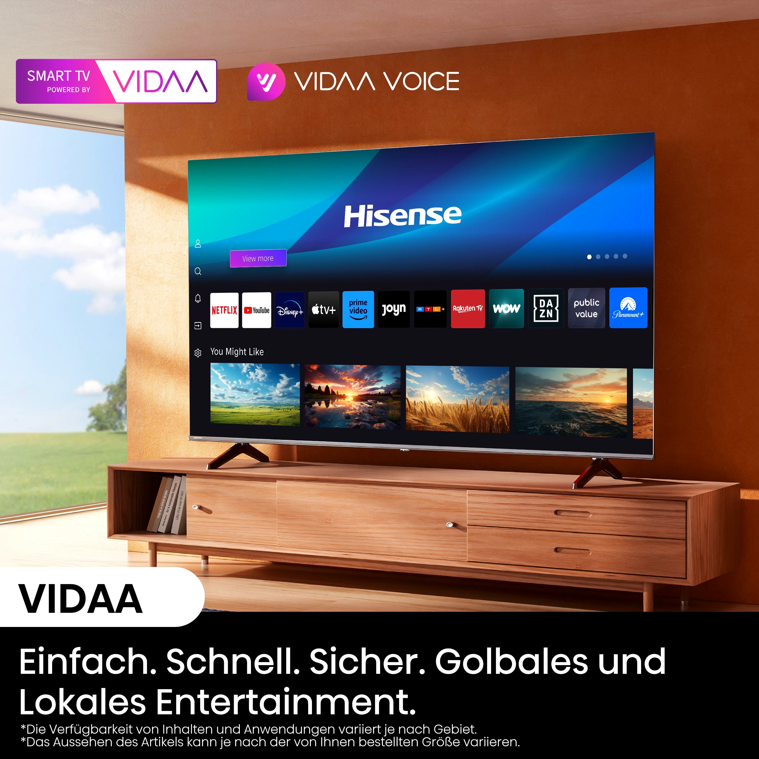 Hisense 85E6NT LED-Fernseher (214 cm/85 Zoll, 4K Ultra HD, Smart-TV, 4K UHD)