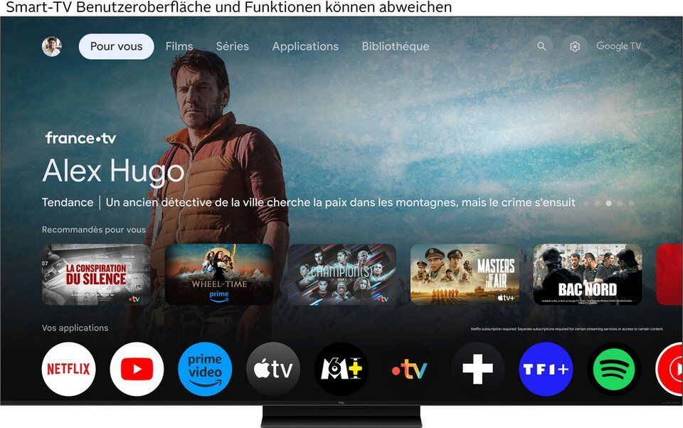TCL 75Q7CX1 Mini-LED-Fernseher (189 cm/75 Zoll, 4K Ultra HD, Google TV, Smart-TV