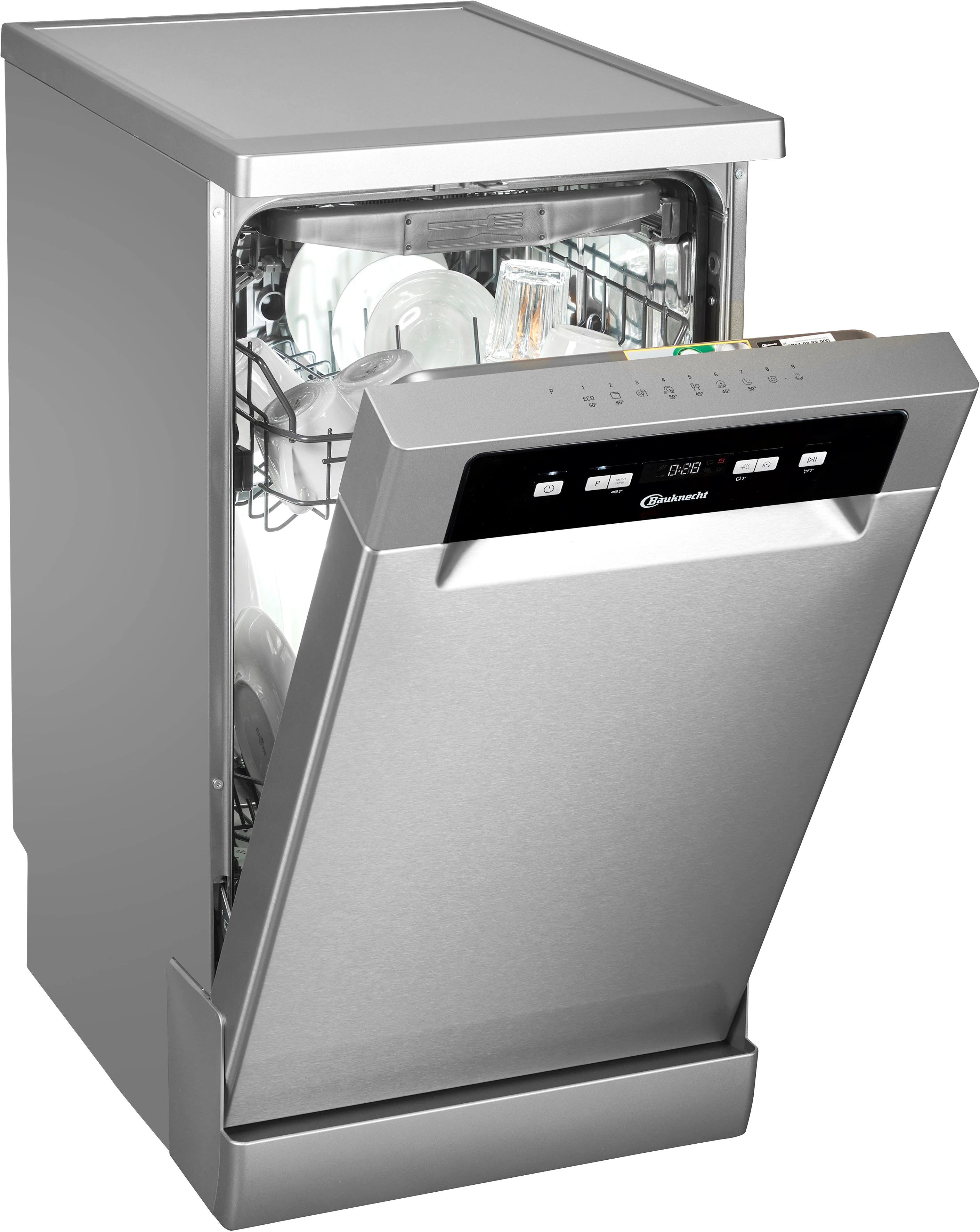 BAUKNECHT Standgeschirrspüler BK4FC11BS7A0X, 11 Maßgedecke, ActiveDry