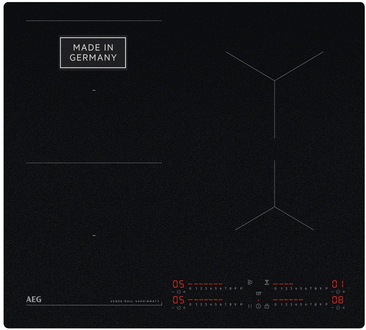 AEG Backofen-Set HH24BSISML, mit 1-fach-Teleskopauszug, Aqua Clean