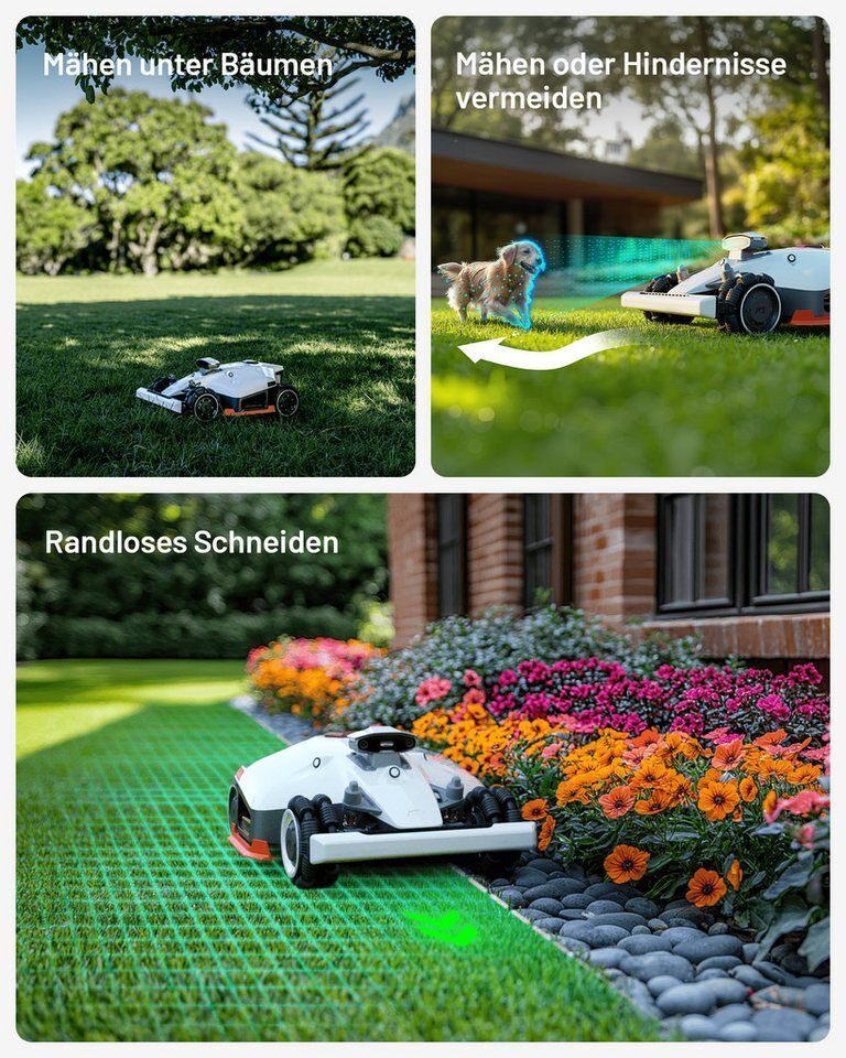 Mammotion Rasenmähroboter LUBA 2 AWD 5000X, bis 5000 m² Rasenfläche, (Max. 6000