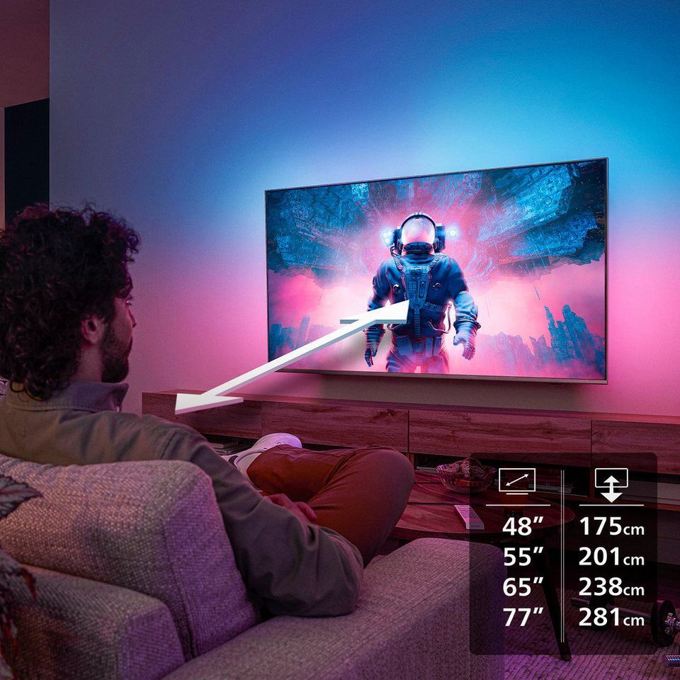 Philips 55OLED760/12 OLED-Fernseher (139 cm/55 Zoll, 4K Ultra HD, Smart-TV)