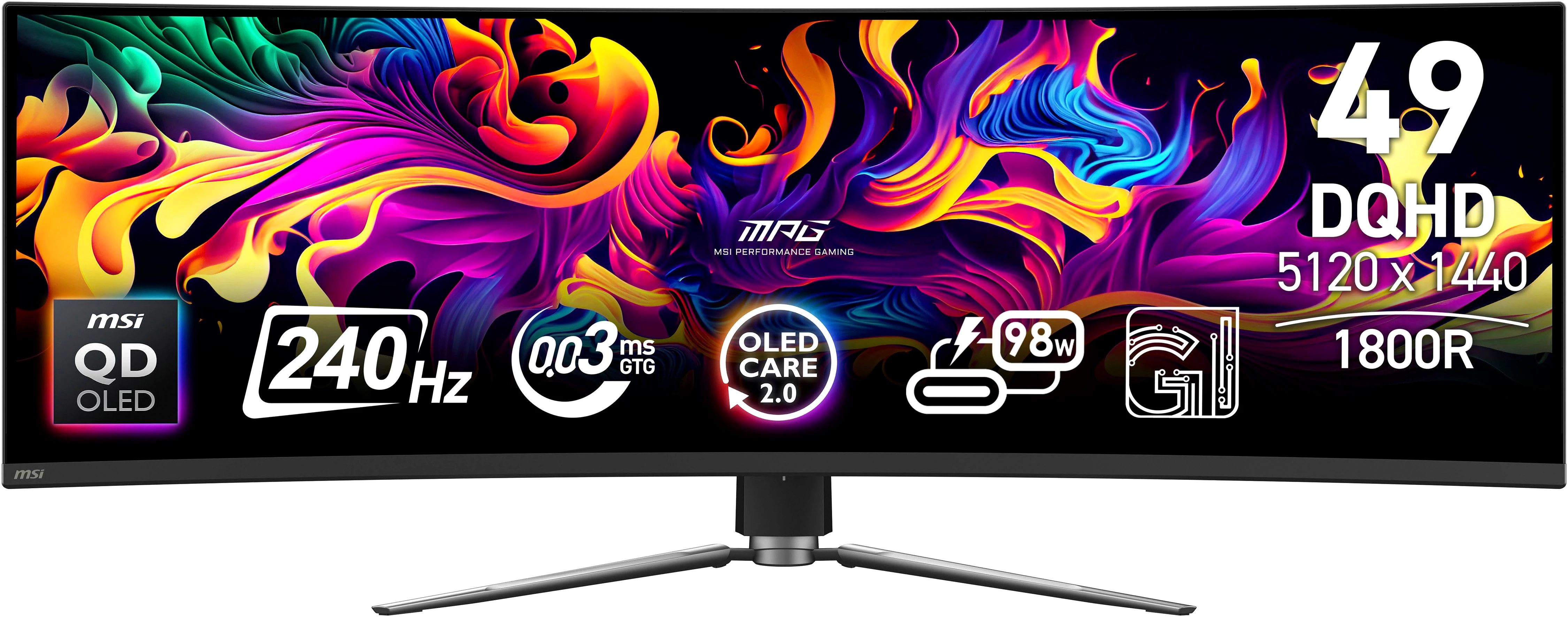MSI MPG 491CQPX QD-OLED Curved-Gaming-Monitor