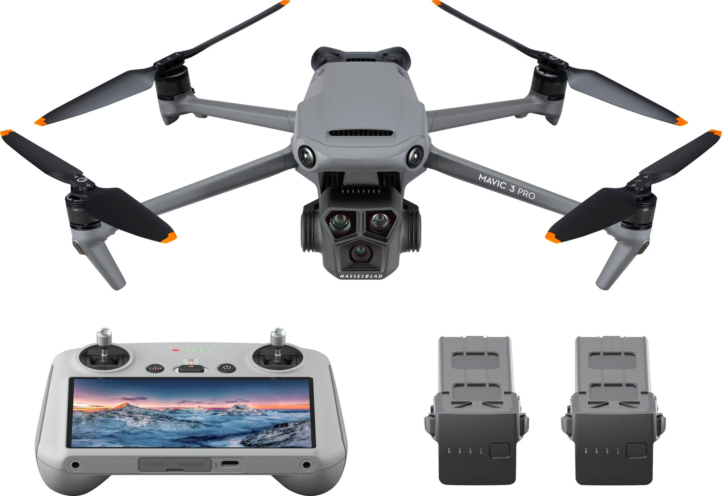 DJI Mavic 3 Pro Fly More Combo  Drohne (5,1K, DJI RC Pro Fernsteuerung, 3 Akkus