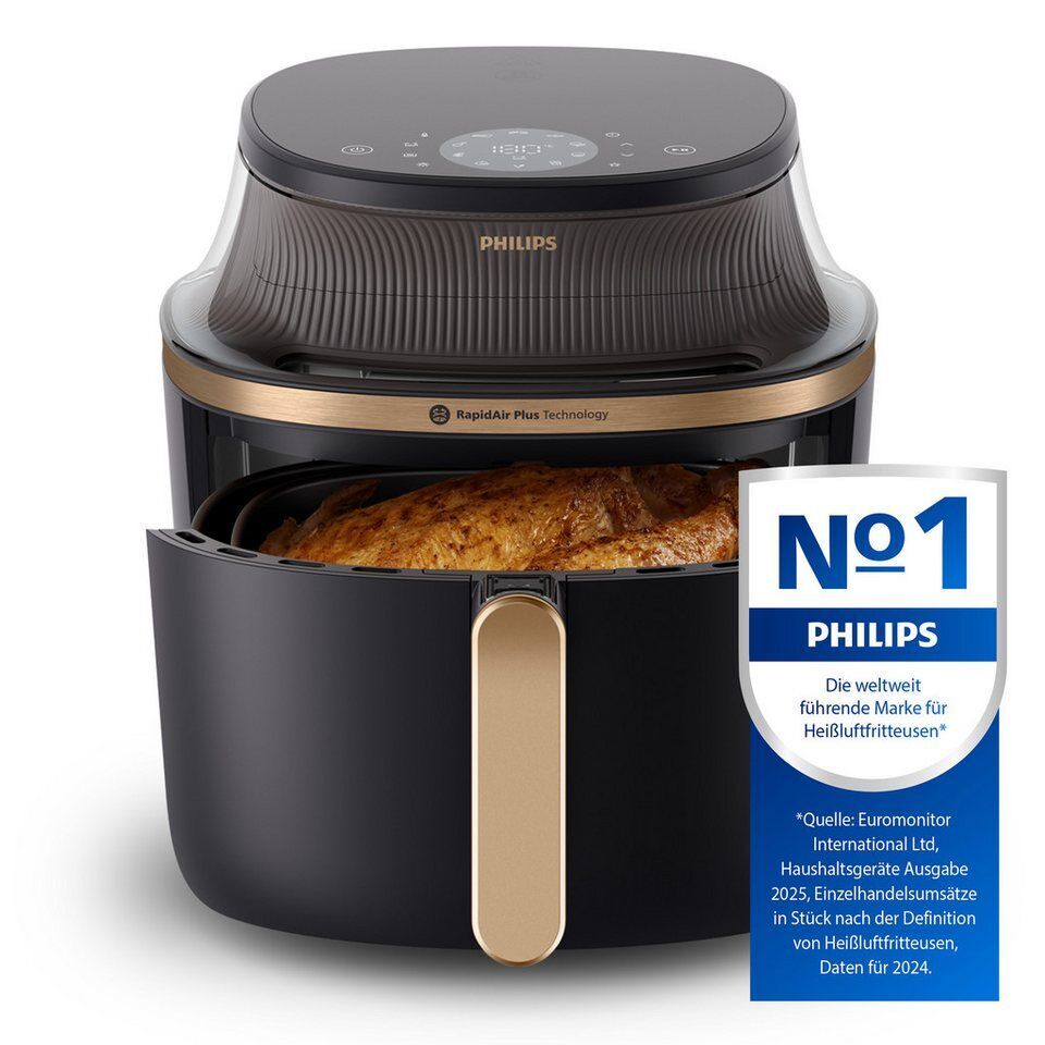 Philips Heißluftfritteuse Airfryer 3000 NA342/00, mit 7.2L, Sichtfenster, 2000 W