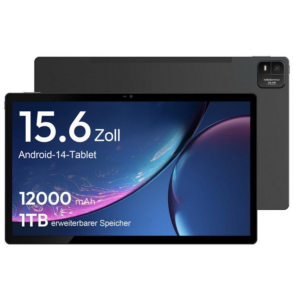 MESWAO MESWAO MES-B3 Tablet 15,6", 12GB+128GB, Android 14, Helio G99, 32MP Table