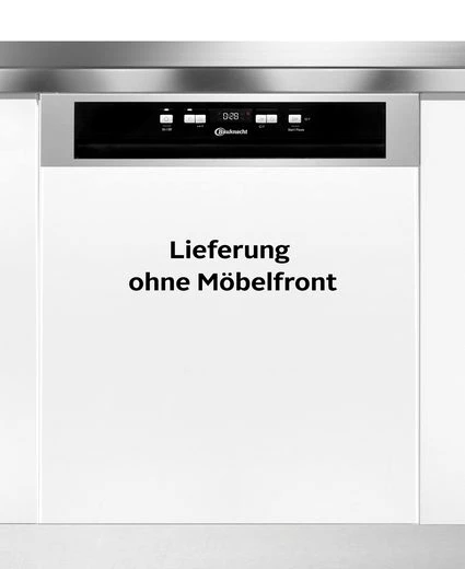 BAUKNECHT teilintegrierbarer Geschirrspüler OBBC Ecosilent 8650, 14 Maßgedecke