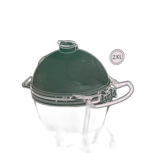 Big Green Egg Grillerweiterung Big Green Egg IntEGGrated Nest+Handler Größe 2XL